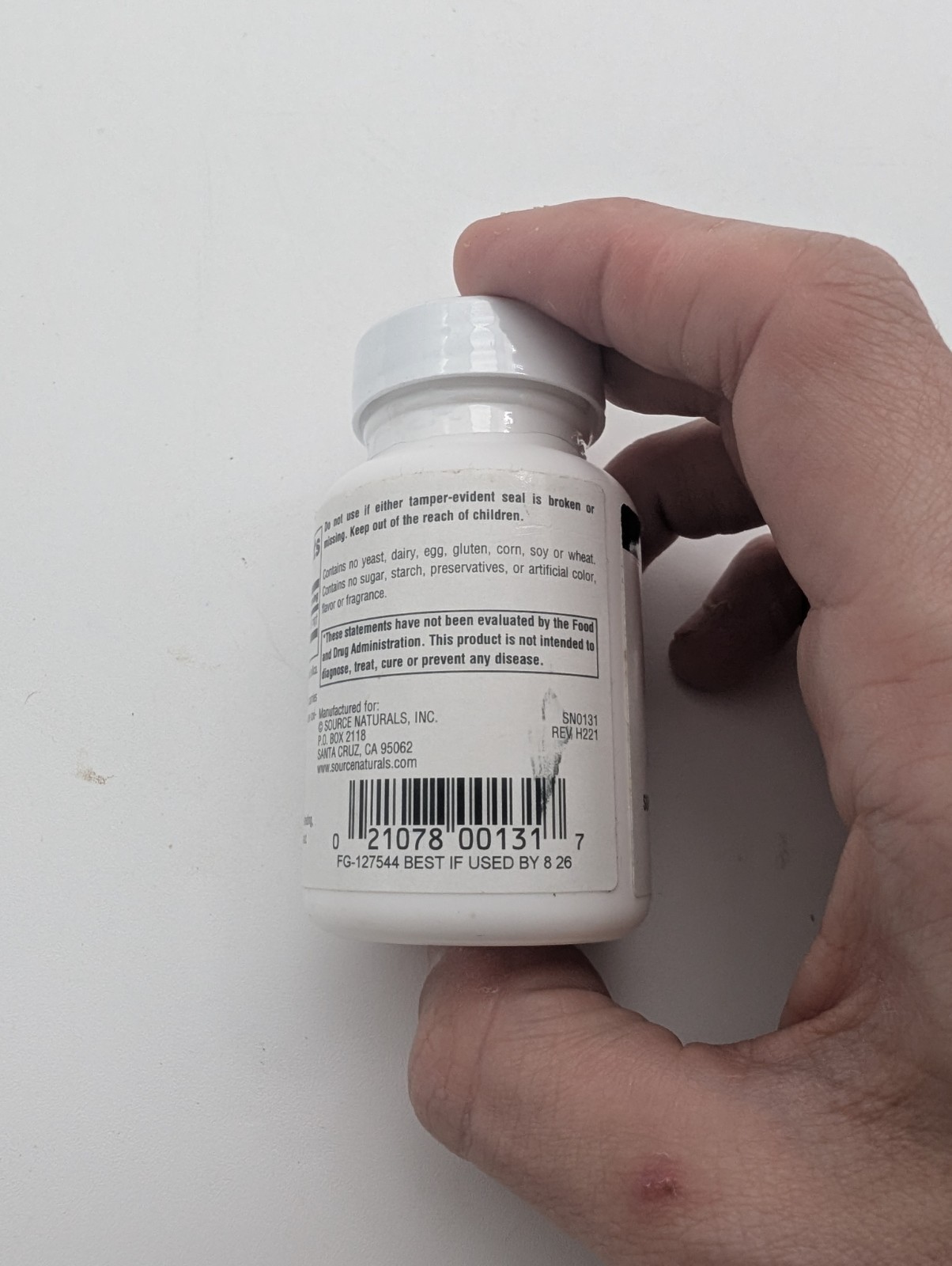 Source Naturals L-Carnitine 500 mg 60 Caps
