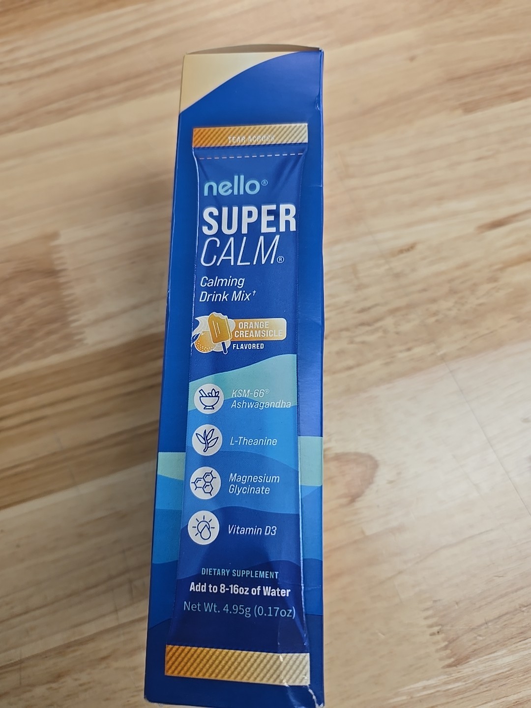 nello Super Calm Calming Drink Mix Orange Creamsicle 10 Packets Exp 05/2027