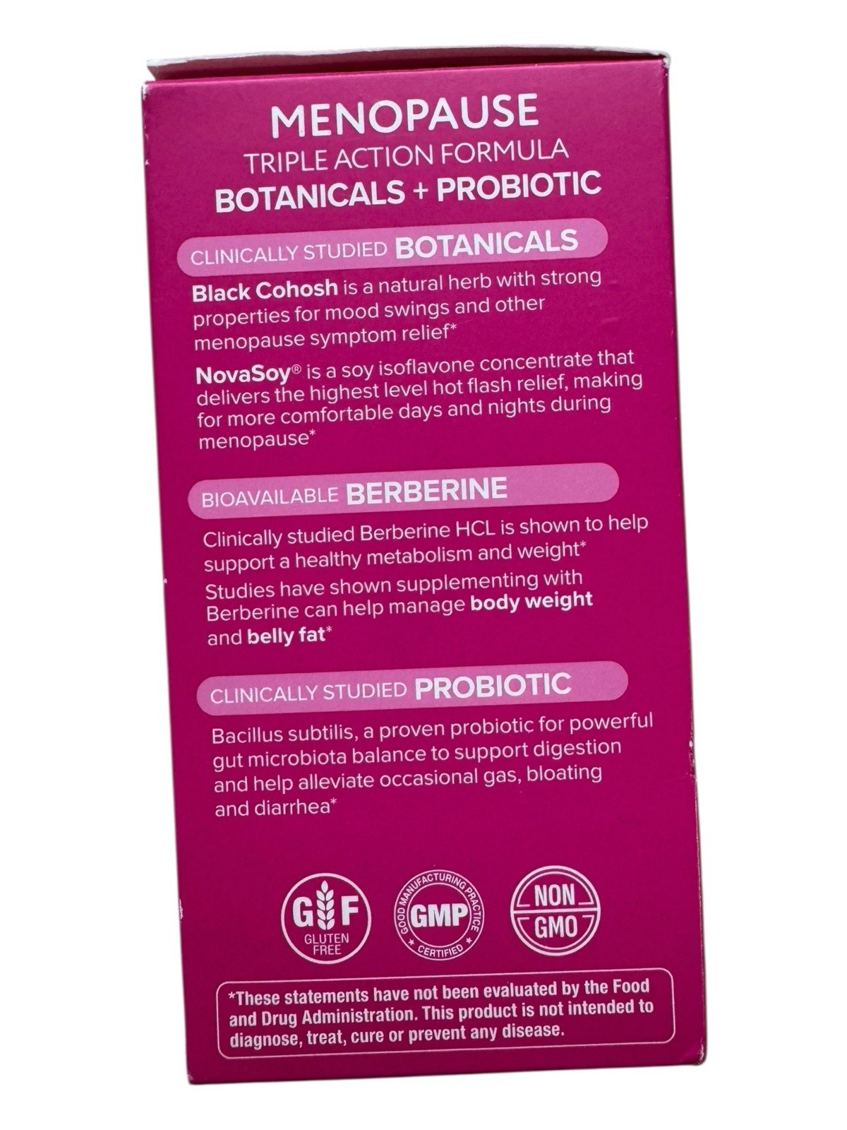 Florajen Triple Action Menopause Probiotic Capsules – 30 Count – Ex: 7/26