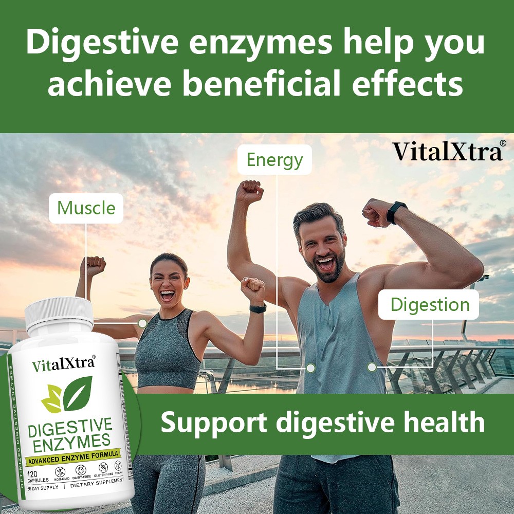 Advanced Digestive Enzyme Supplement-18 Enzymes to Reduce Bloating,Gas&Digestion