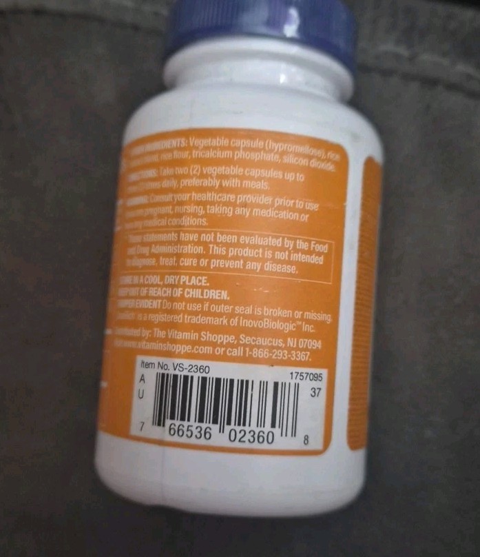 The Vitamin Shoppe CRANBERRY W/ D-MANNOSE 60 Caps 11/2027