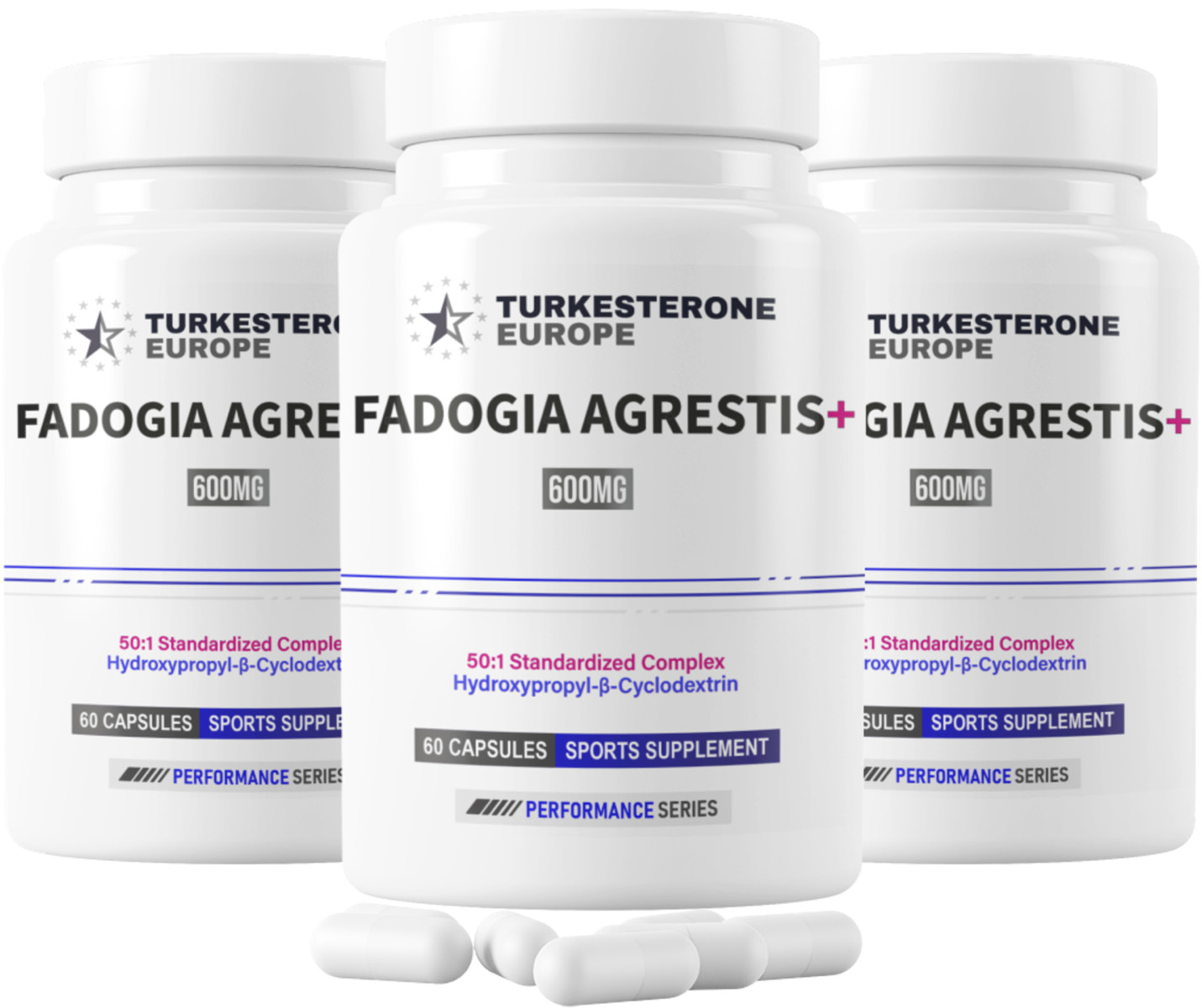 3 Pack – Fadogia Agrestis 50:1 Hydroxypropyl-β-Cyclodextrin Complex (600mg)