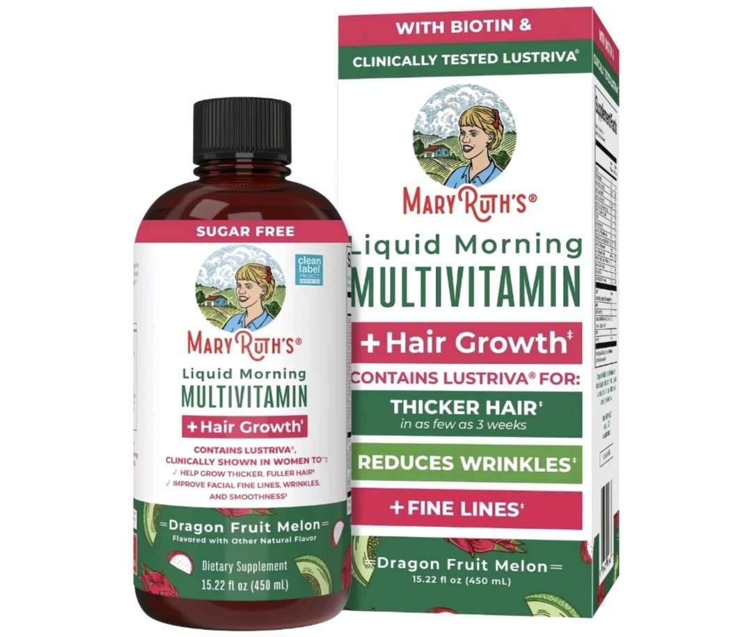 MaryRuth’s Liquid Multivitamin Sugar Free Vegan Dragon Fruit Melon 15.22 fl oz