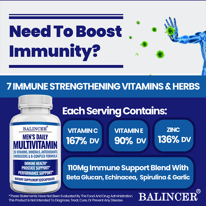 Men’s Daily Multivitamin: 35 Vitamins, Minerals, Antioxidants