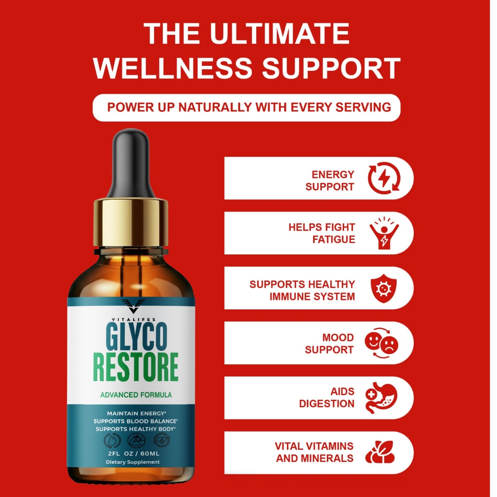 Glyco Restore Drops – Official GlycoRestore Formula for Blood Health 120ml