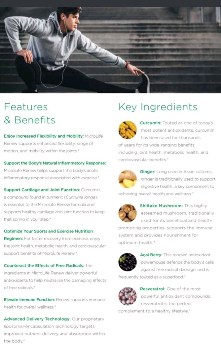NEW! Microlife Renew Microgel by Vasayo Advanced Inflammatory Support 2fl oz
