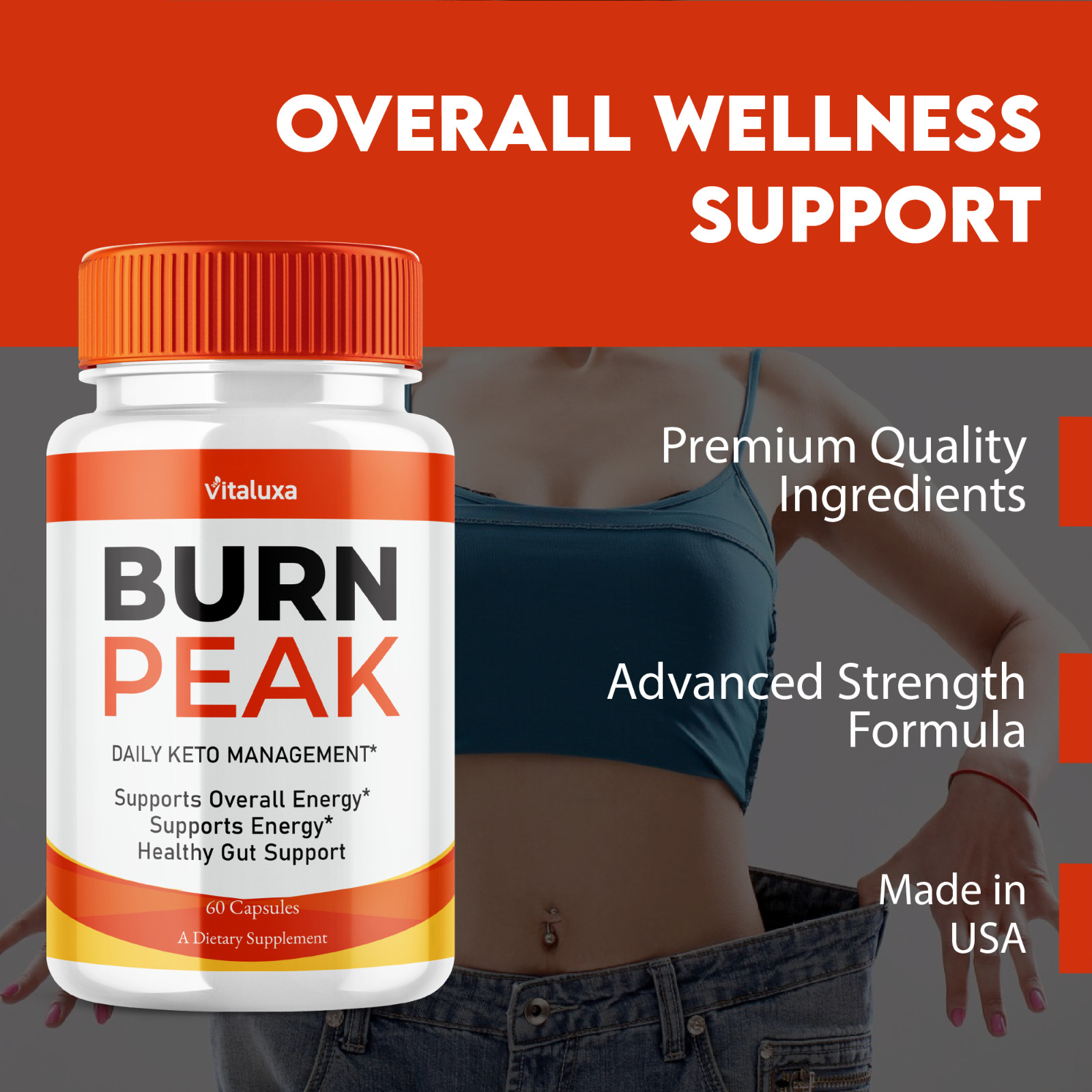 (3 Pack) Burn Peak for Advanced Weight Loss, Fat-Burner Formula (180 Capsules)
