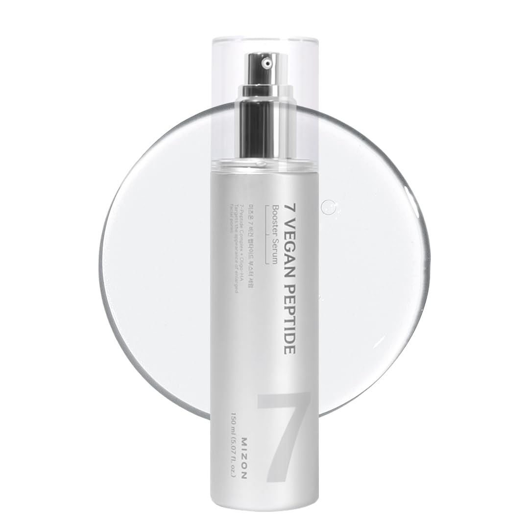 MIZON 7 Vegan Peptide Booster Serum, 5.07 fl Fl Oz (Pack of 1), Metallic