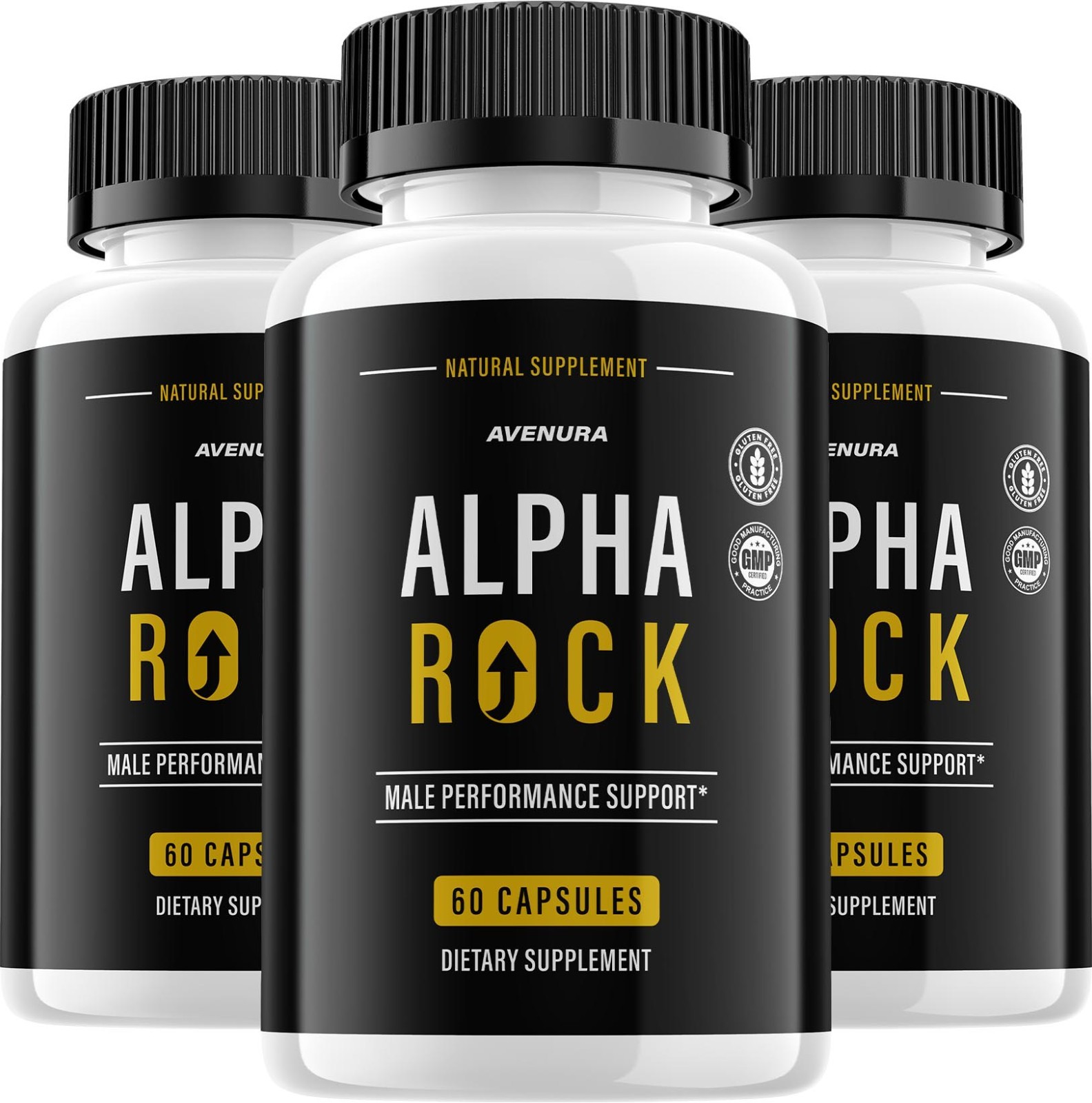 (3 Pack) Alpha Rock for Men Capsules – AlphaRock MultiVitamin Pills, Energy