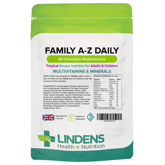 Lindens Family A-Z Daily Multivitamin 4-PACK 360 Chewable Tablets