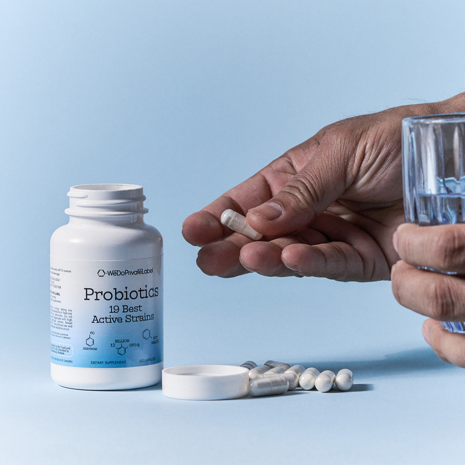 Probiotics – Capsule, 19 Best Active Strains, 60 Capsules.