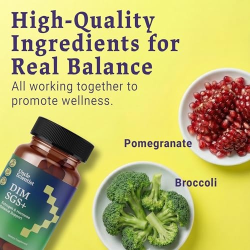 DIM SGS+ Supplement for Hormone, Estrogen, Metabolism & Detox Support – 90