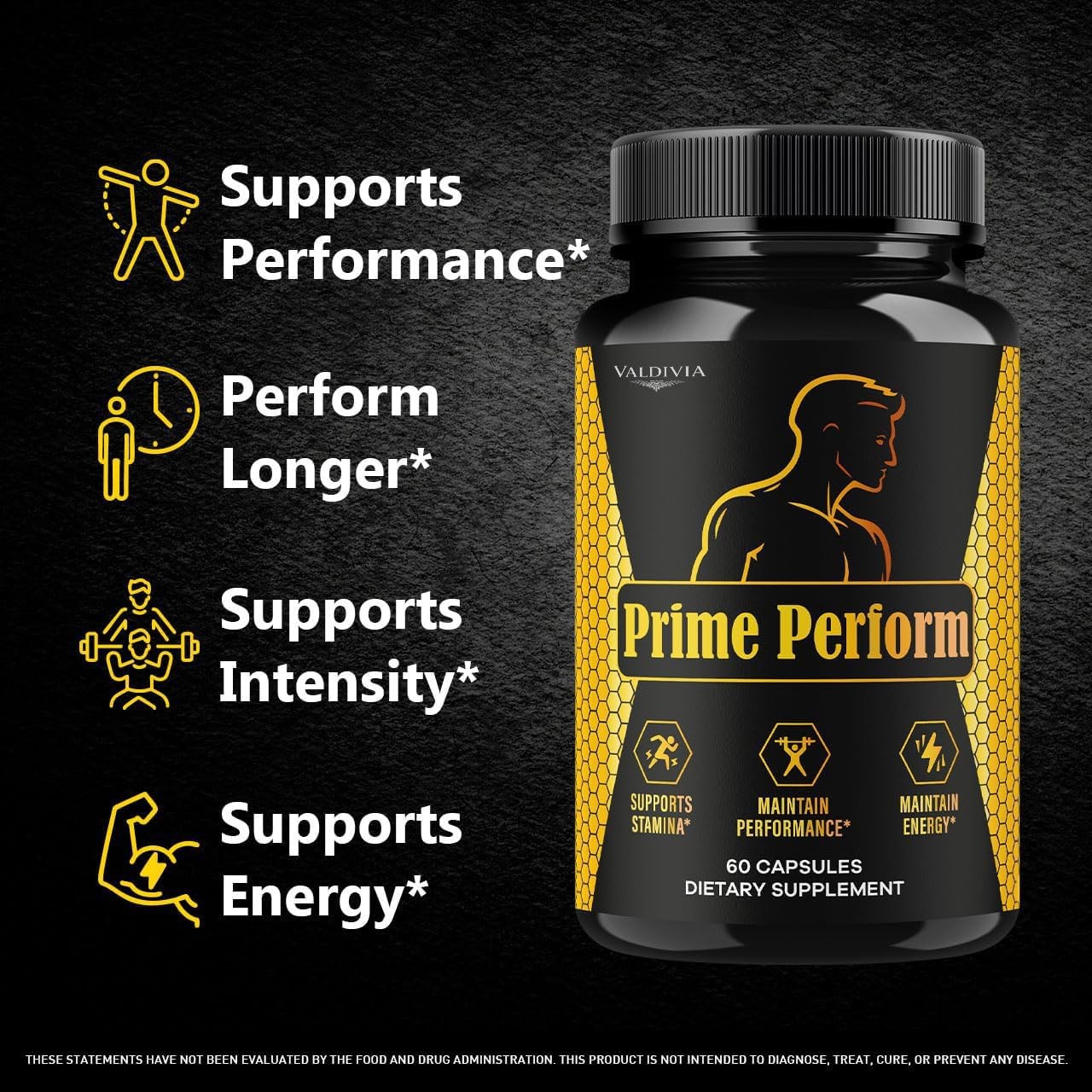 Prime Perform Men Daily Wellness Energy Support Capsules 2 Pack 120Ct