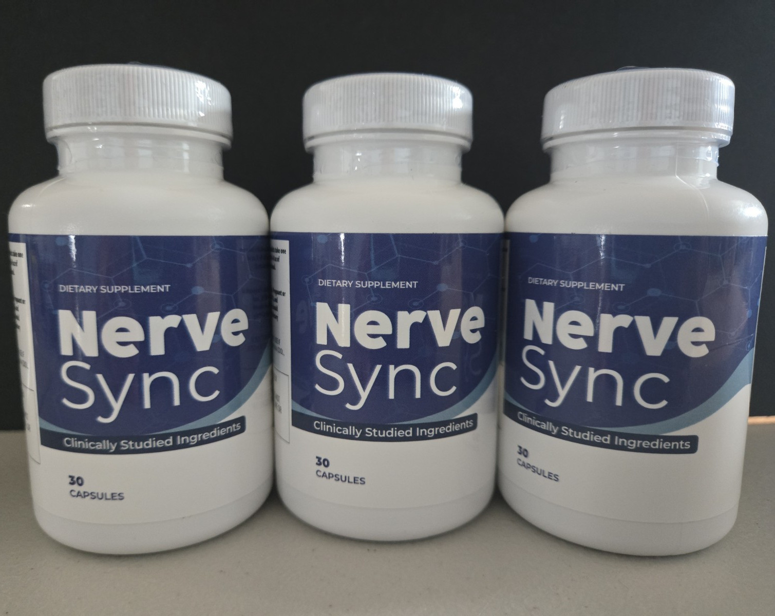 3 – Nerve Sync Clinically Studied Ingredients Nerve Support Capsules 30ct 500mg