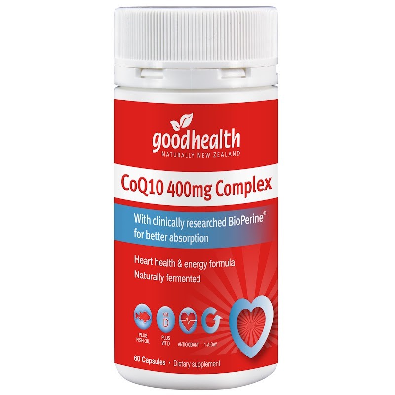Good Health CoQ10 400mg (60 Capsules) – 3 Pack