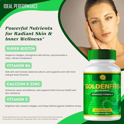 GoldenFrib Golden Frib Digestive Health Constipation Supplement – 60 Capsules