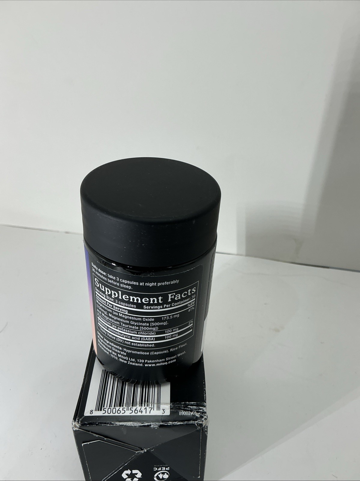 MitoQ Triple Magnesium Complex 90 Capsules Magnesium Glycinate Taurate Orotate
