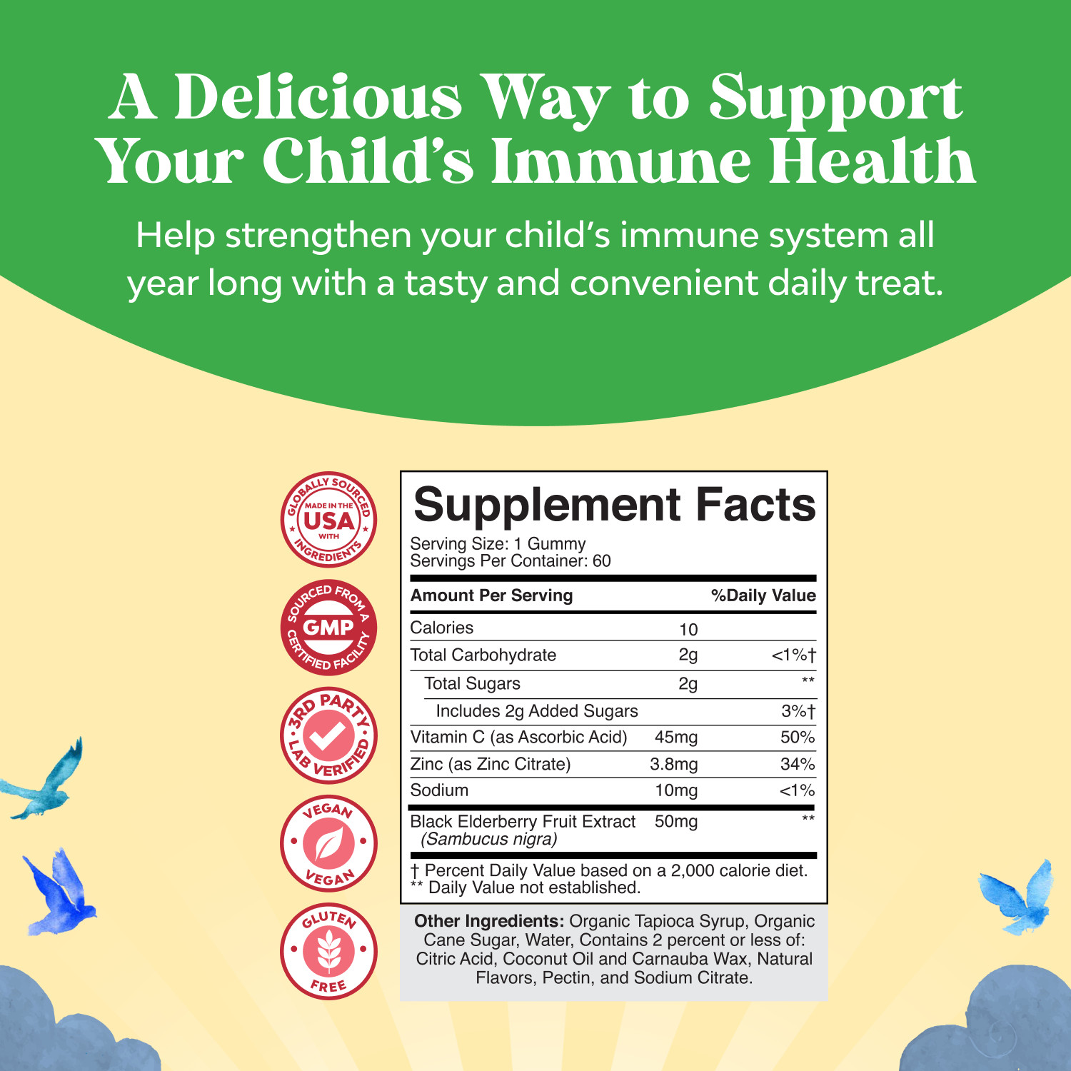 Sambucus Elderberry Gummies for Kids Health – Delicious Black Elderberry Gummies