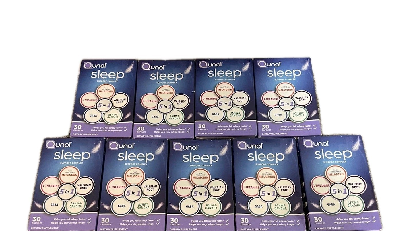 12x PACK LOT Qunol Sleep Support Complex Time Release MELATONIN Ashwagandha GABA
