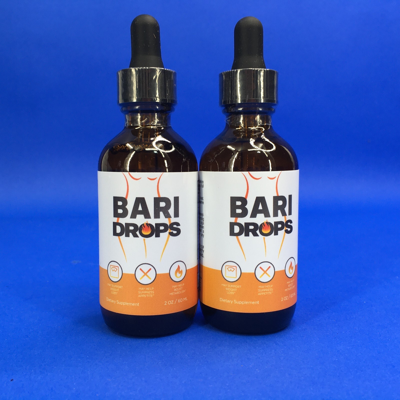 Bari Drops Natural Wellness Support Supplement 2 oz (Lot of 2)