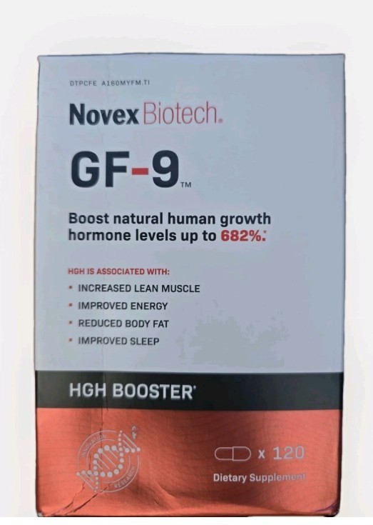 Novex Biotech Growth Factor 9 Dietary Supplement GF-9 120 Caps exp 2027+