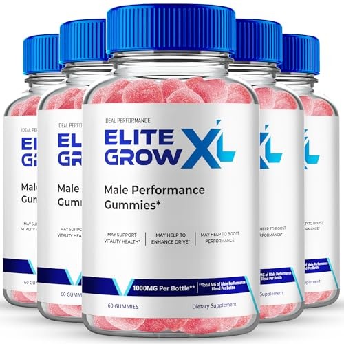 EliteGrowXL Elite Grow XL Gummies Male Supplement – 300 Gummies (5 Pack)