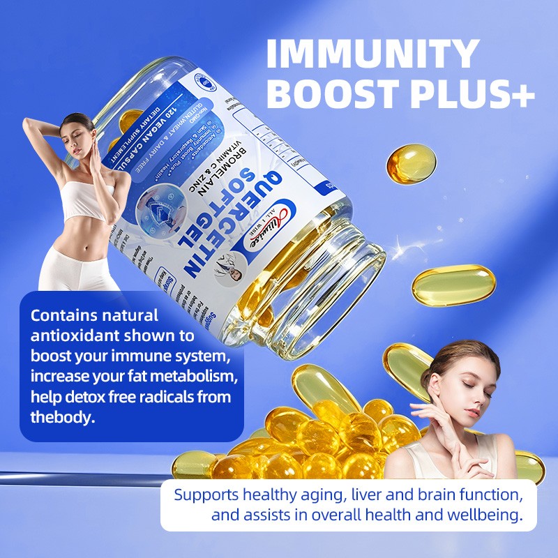 Quercetin 1000MG with Bromelain & Zinc – Natural Immune Support Supplement