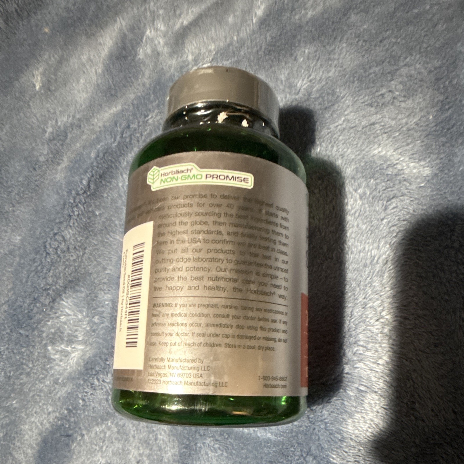Horbaach Pumpkin Seed Oil 3000mg Non-GMO Gluten-Free, 120 Softgels