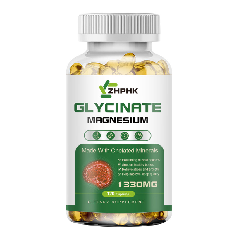 NEW Glycinate Magnesium 1330MG 120 Capsules All Natural High Absorption