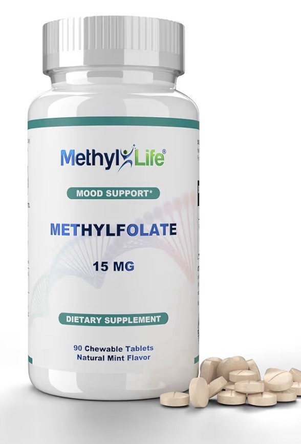 Methyl-Life L-Methylfolate 15 mg for Women Men Active Folate Supplement 90Tablet