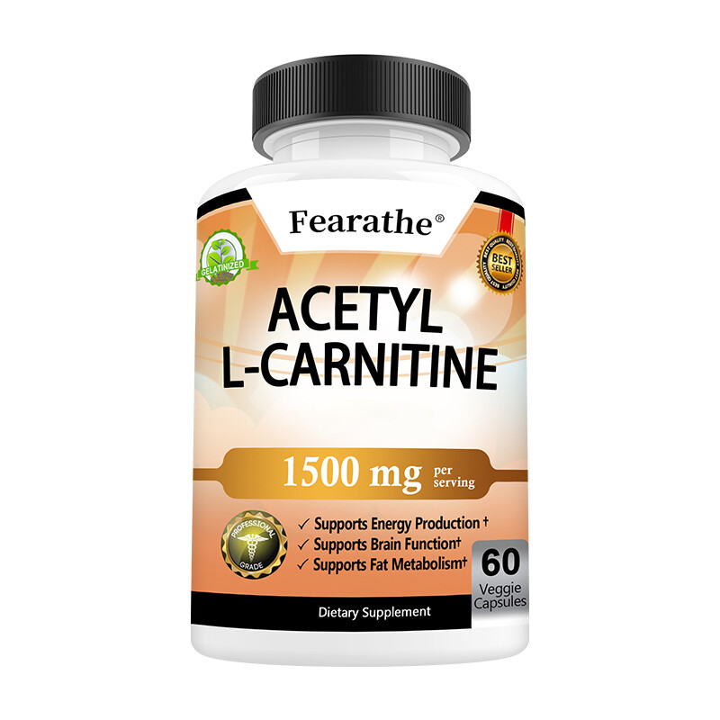ACETYL L-CARNITINE 1500mg Capsules Nervous System Health Fat Metabolism