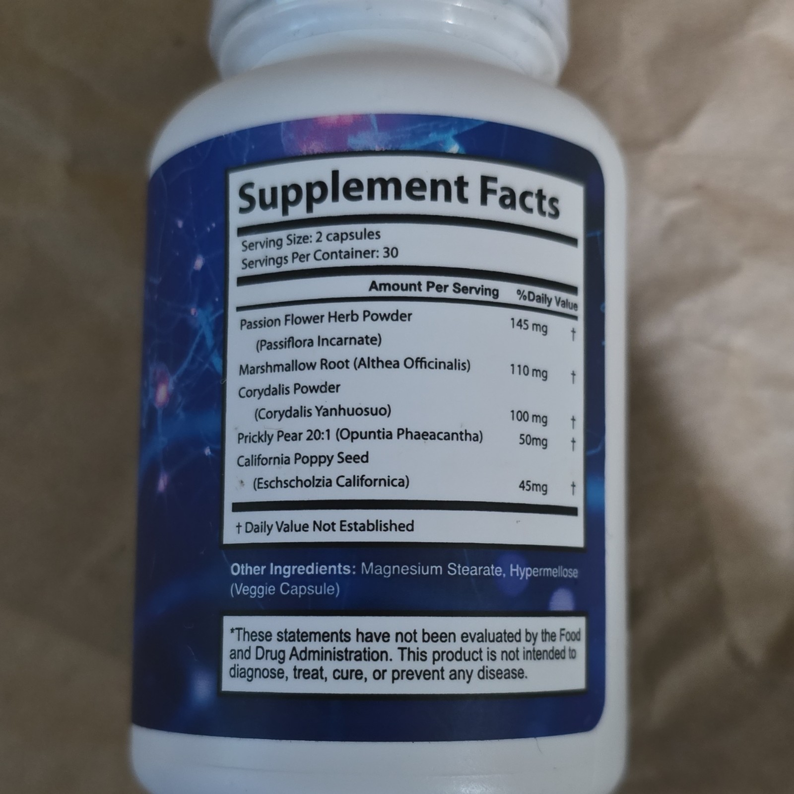 Nerve Alive Magnesium Dietary Supplement Veggie Capsules 60 Ct Exp 05/2028