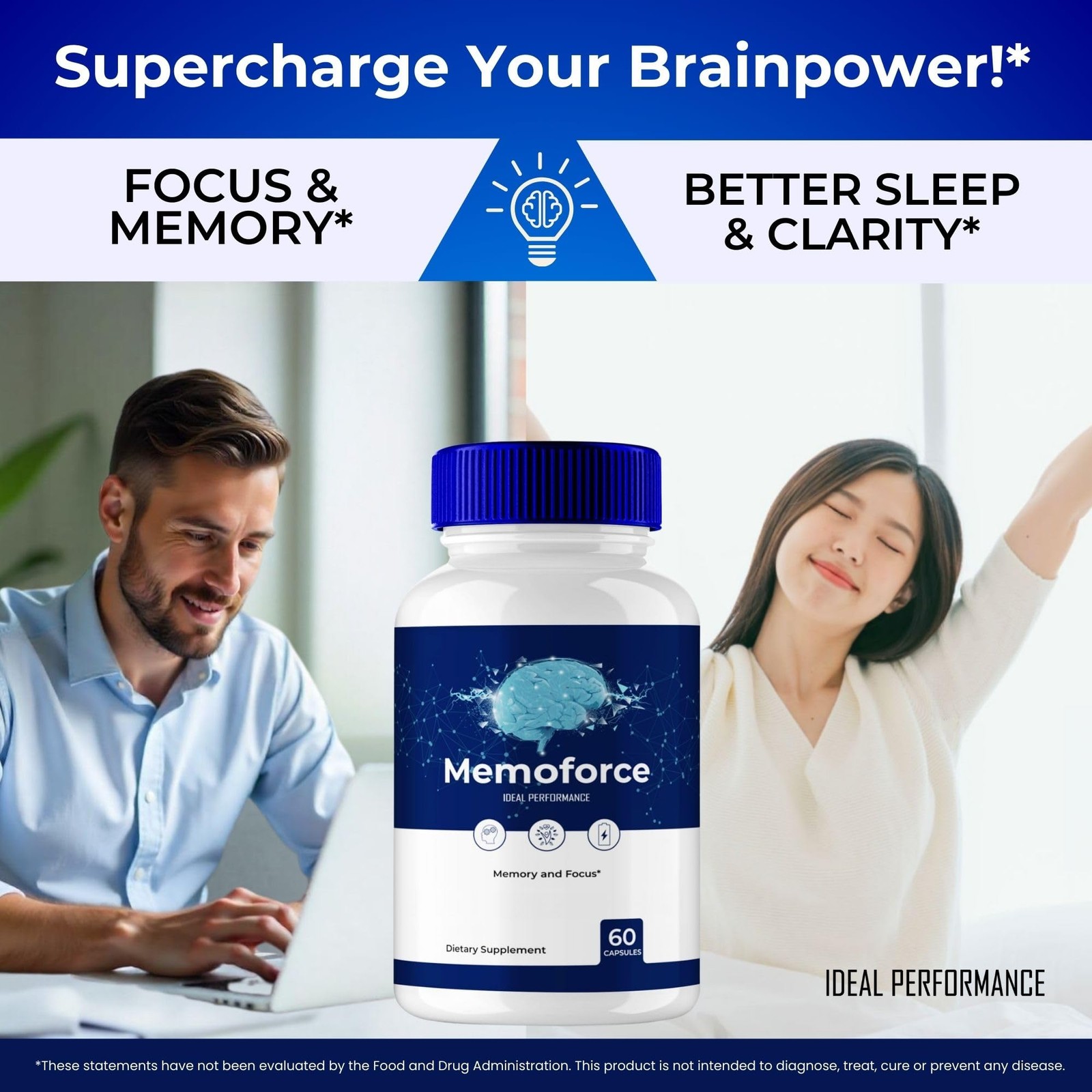 Memoforce Brain Supplement Supplement – 300 Capsules (5 Pack)