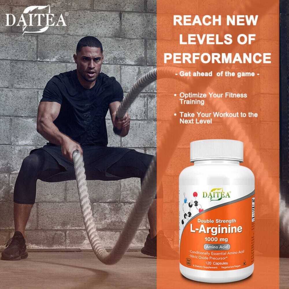 L-Arginine Arginine 1000mg Caps Anabolic Anticatabolic Nitric Oxide Precursor