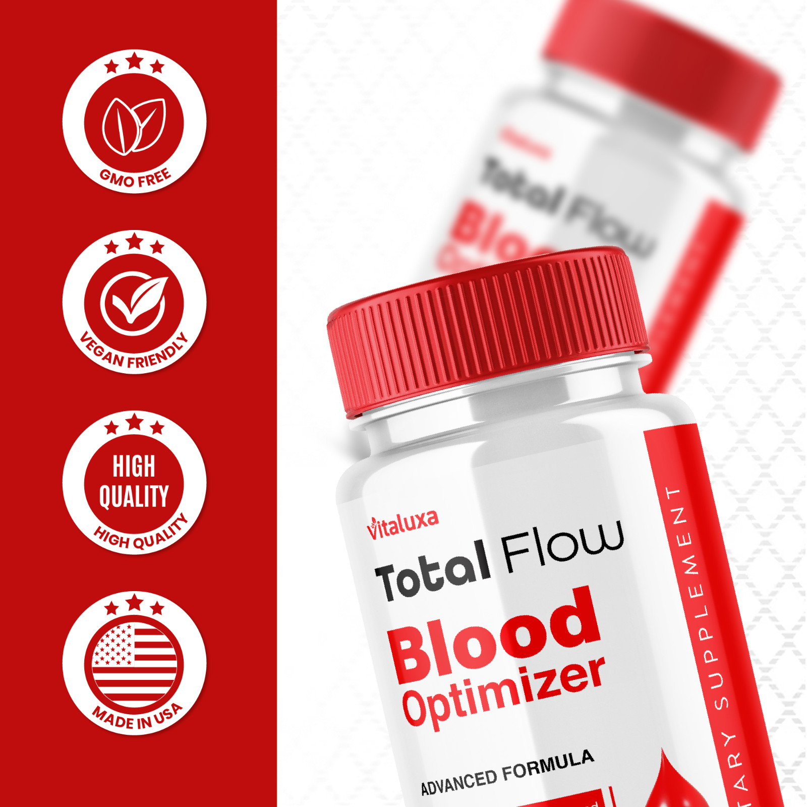 (2 Pack) Total Flow Blood Balance, Blood Optimizer Support (120 Capsules)