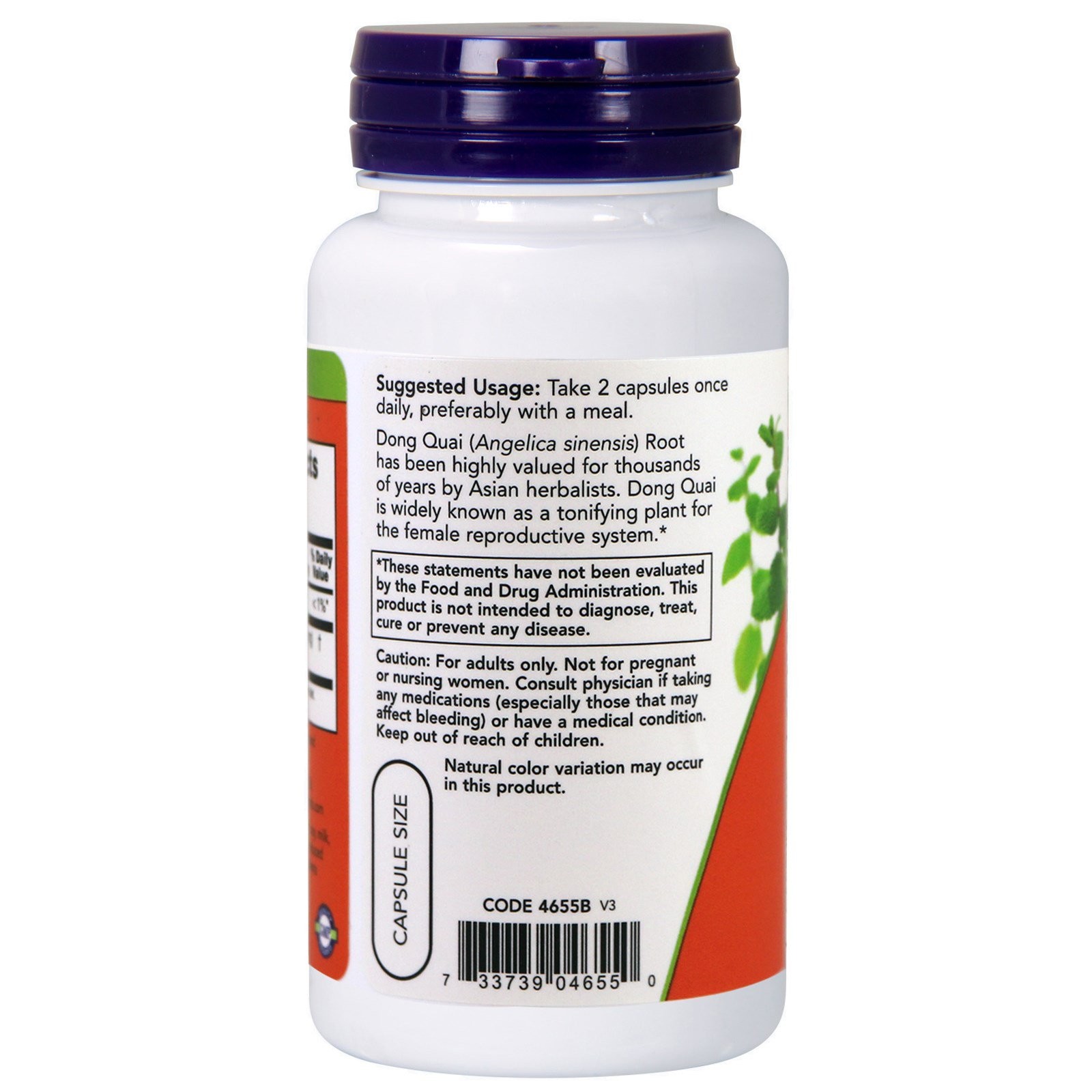 Dong Quai, 520 mg, 100 Veg Capsules
