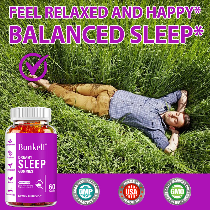Sleep Gummies 60 count Fall Asleep Fast and Stay Asleep, Sleeping Aid Gummy