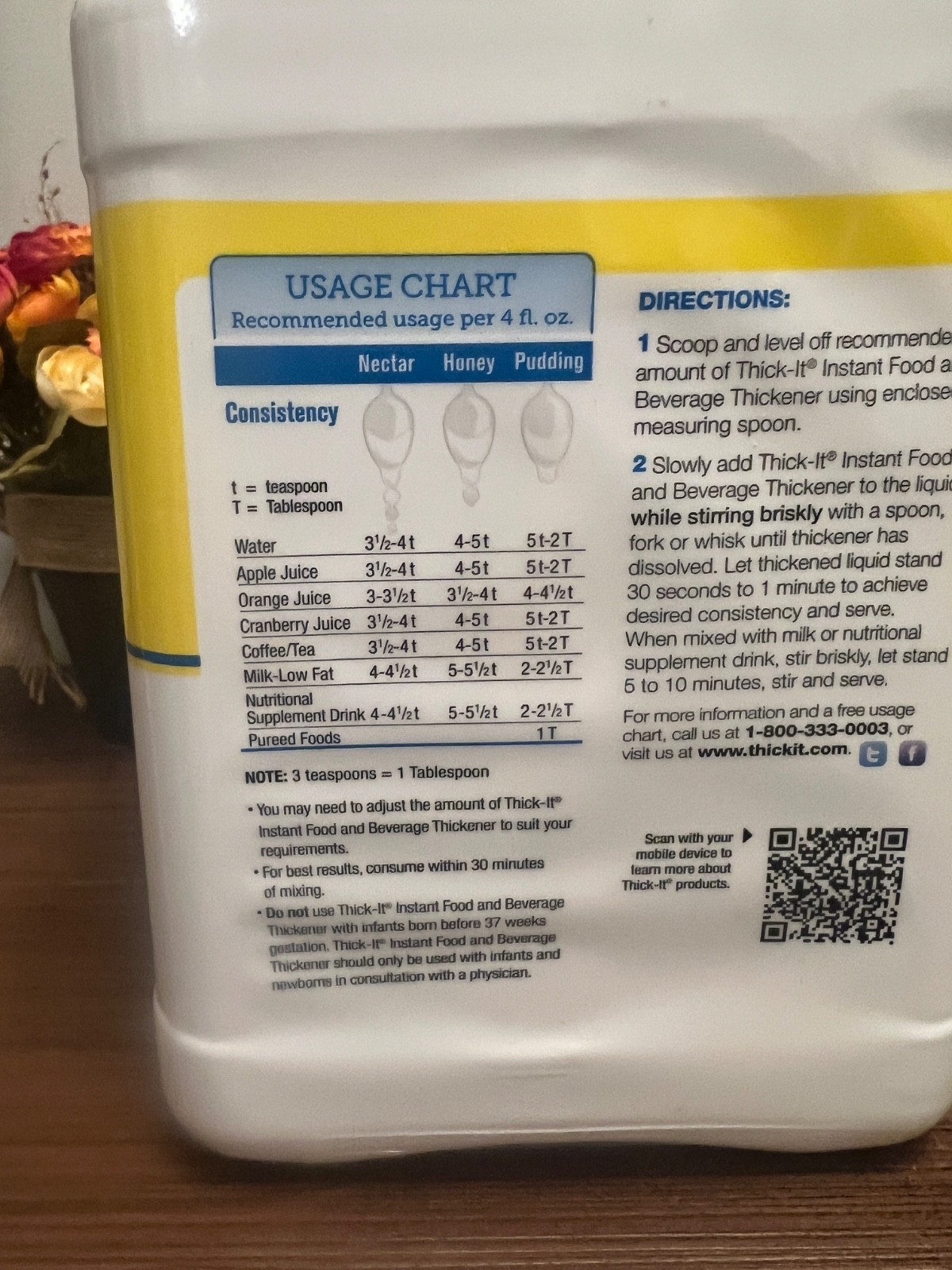 Thick-It Original Food & Drink Thickener Unflavored 36 oz Canister Oct 2027