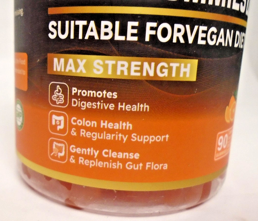 58 Bottles Prebiotic Fiber Gummies, 7g per Serving of 3 (30/Bottle) Orange 3/27