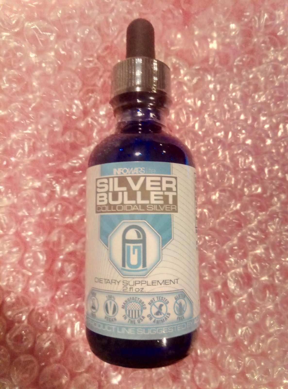 Infowars Life Silver Bullet Colloidal Silver Liquid General Wellness 2 fl oz