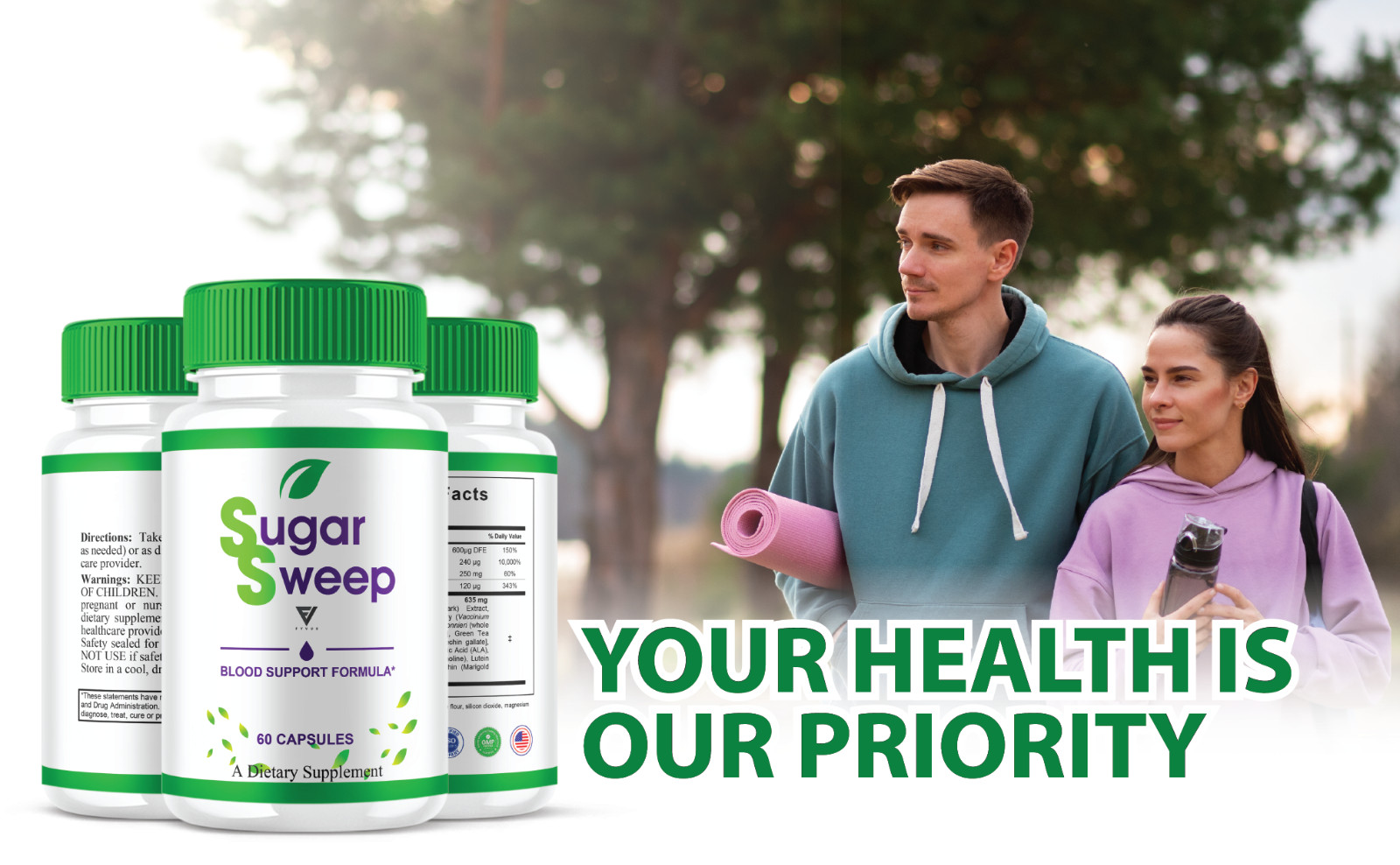 (5 Pack) Sugar Sweep Blood Support Supplement, SugarSweep Pills (300 Capsules)