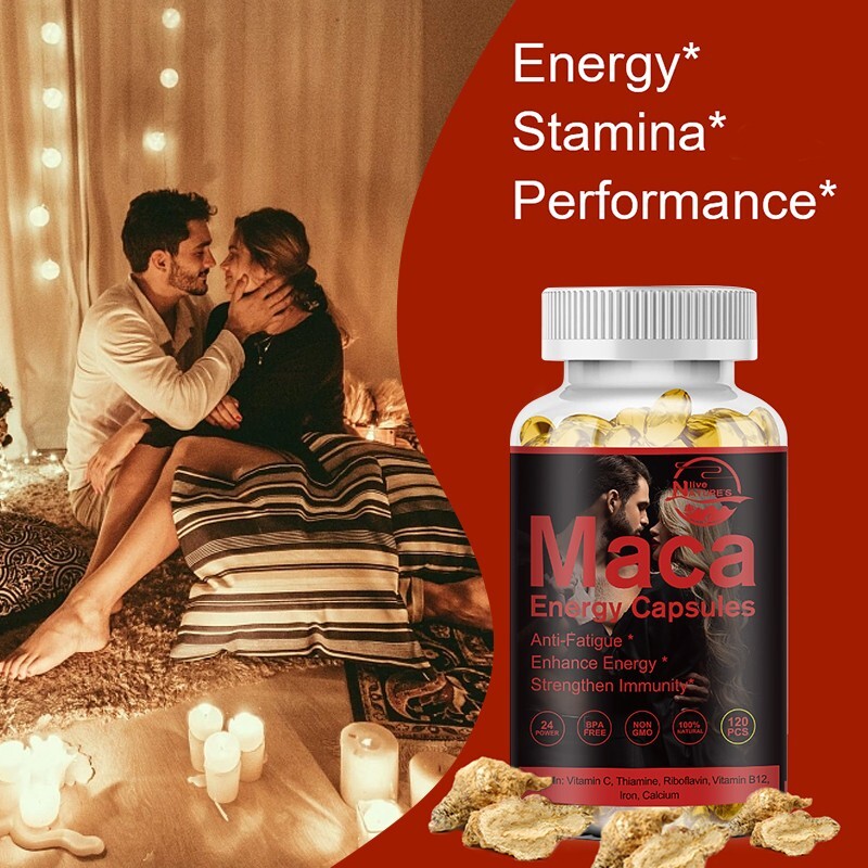 Organic Maca Root Capsules | 120 Pills | Peruvian Maca Extract for Men&Women