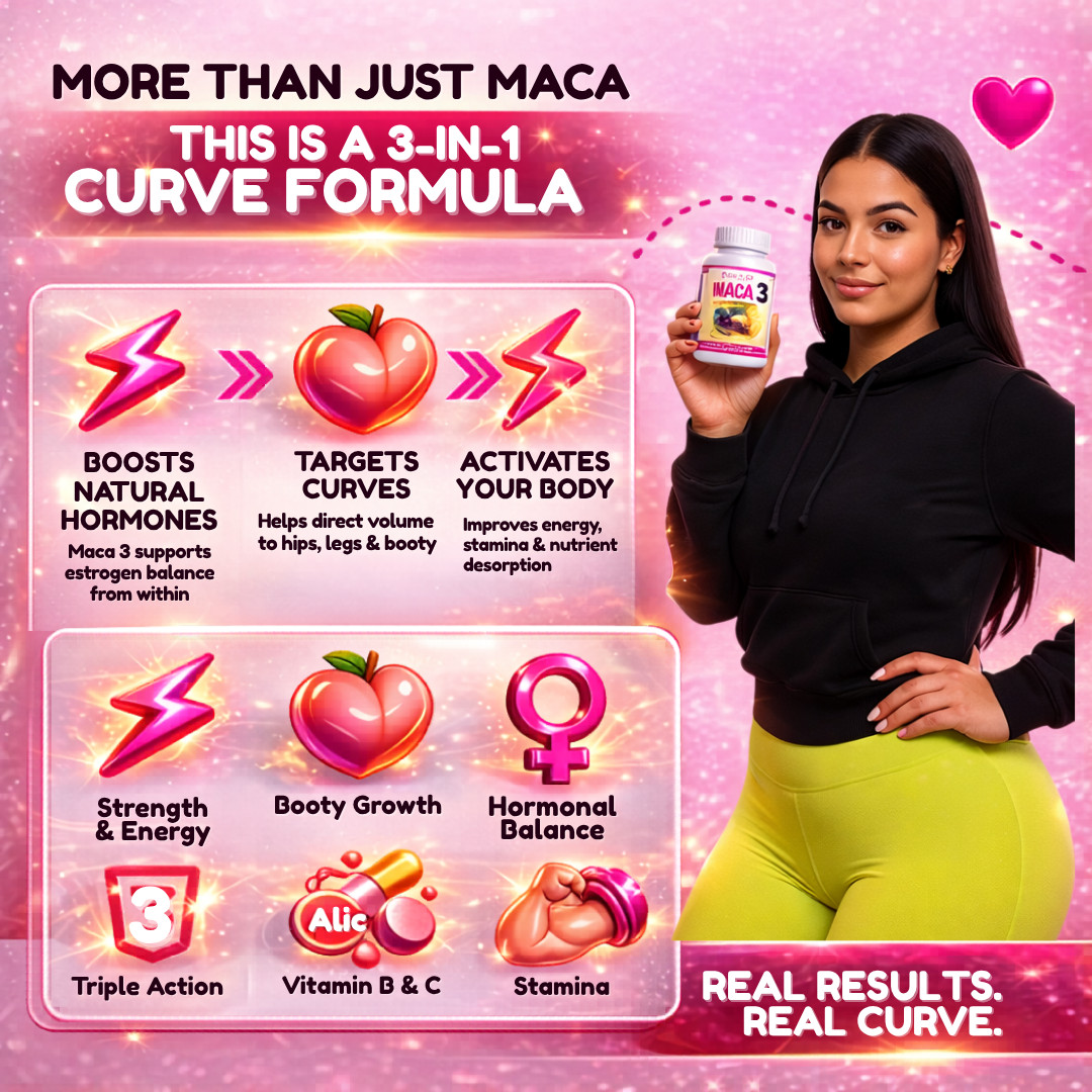 MACA ROOT PILLS for WOMEN :GET BIGGER BUTT, THIGS & WIDER HIPS – FAST RESULTS