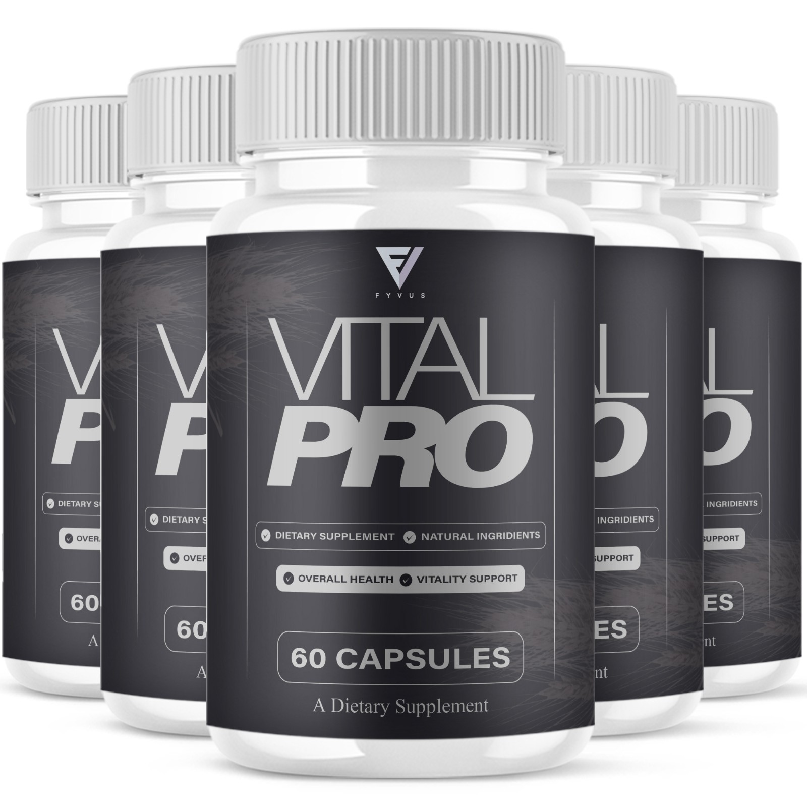 (5 Pack) Vital Pro Capsules, Vital Pro Performance Supplement (300 Capsules)