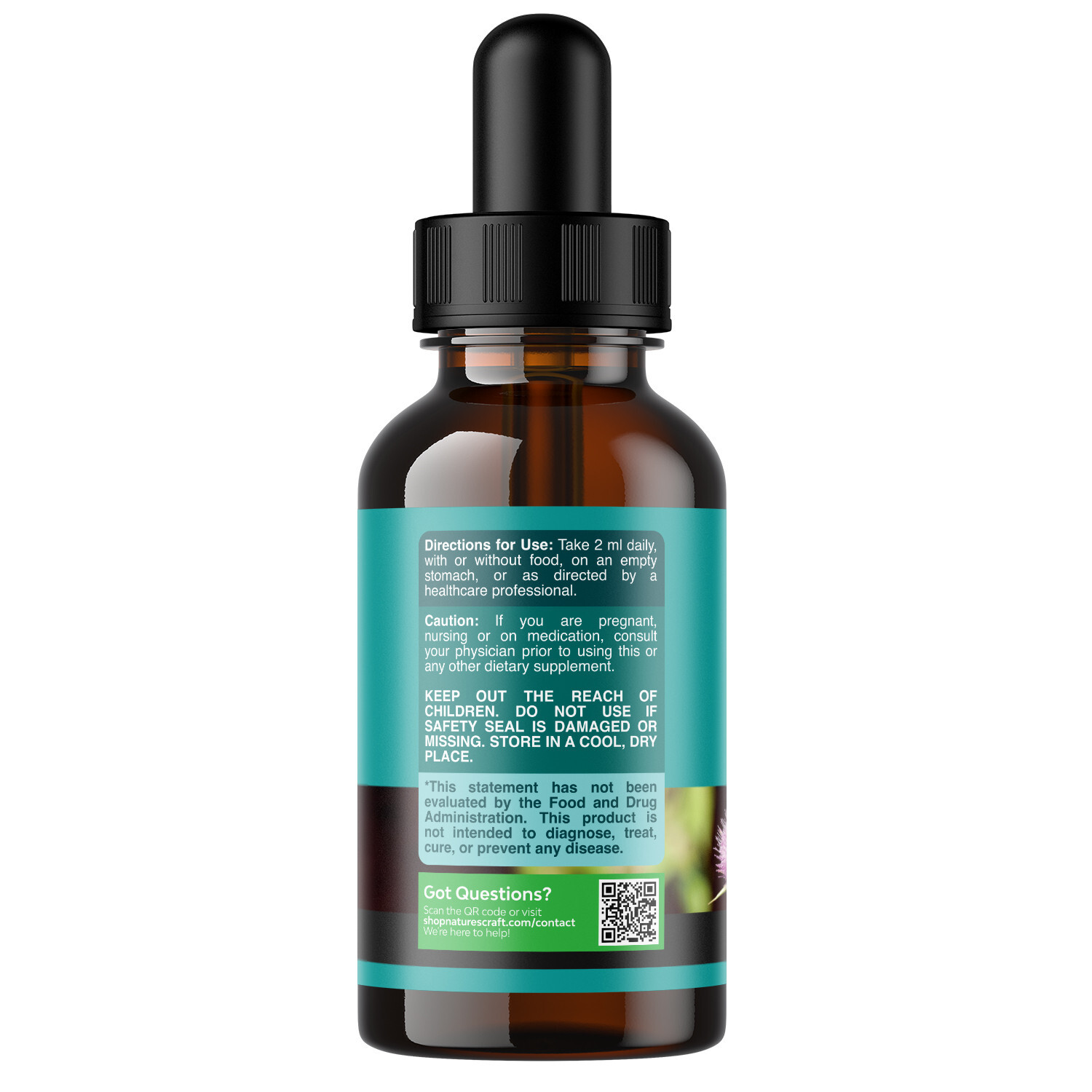 Deep Liver Cleanse, Detox & Repair with Milk Thistle Liquid Drops 60mL