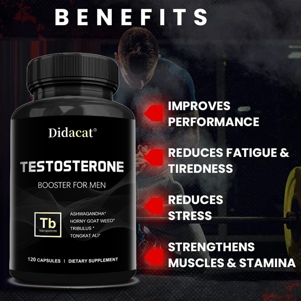 Male Enhancement Energy & Endurance Booster,Testosteron Booster 120 Capsules