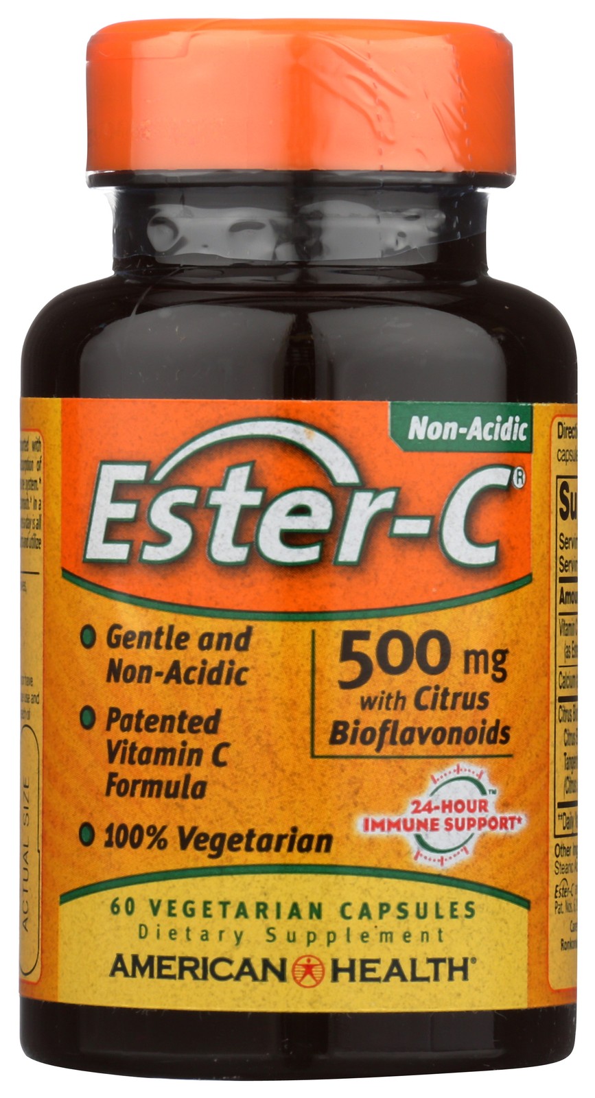 American Health Ester-C 500 Mg Citrus Bioflavonoids 60 Vegetarian 3 Pack