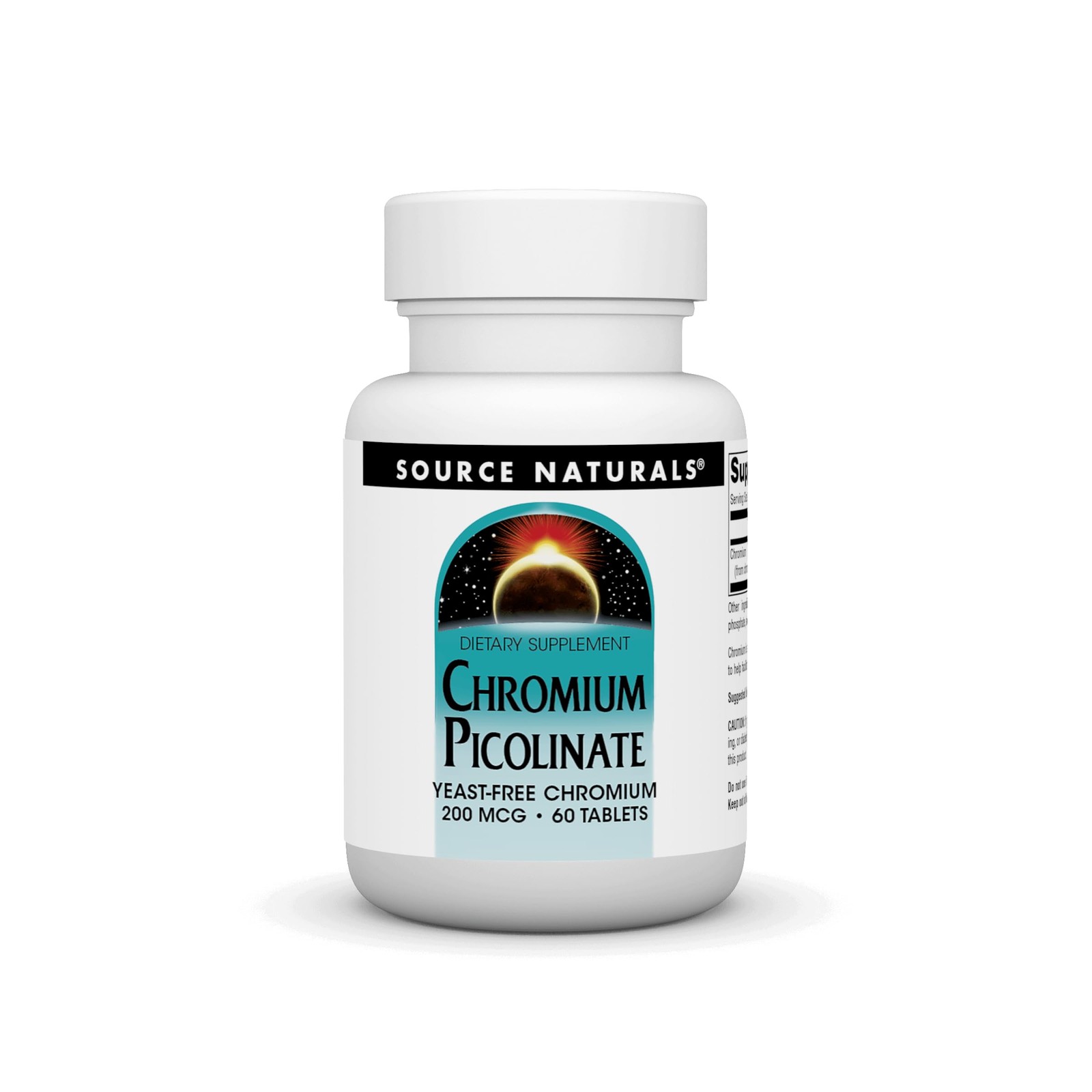 Source Naturals Chromium Picolinate, Yeast Free 60 Count (Pack of 1)