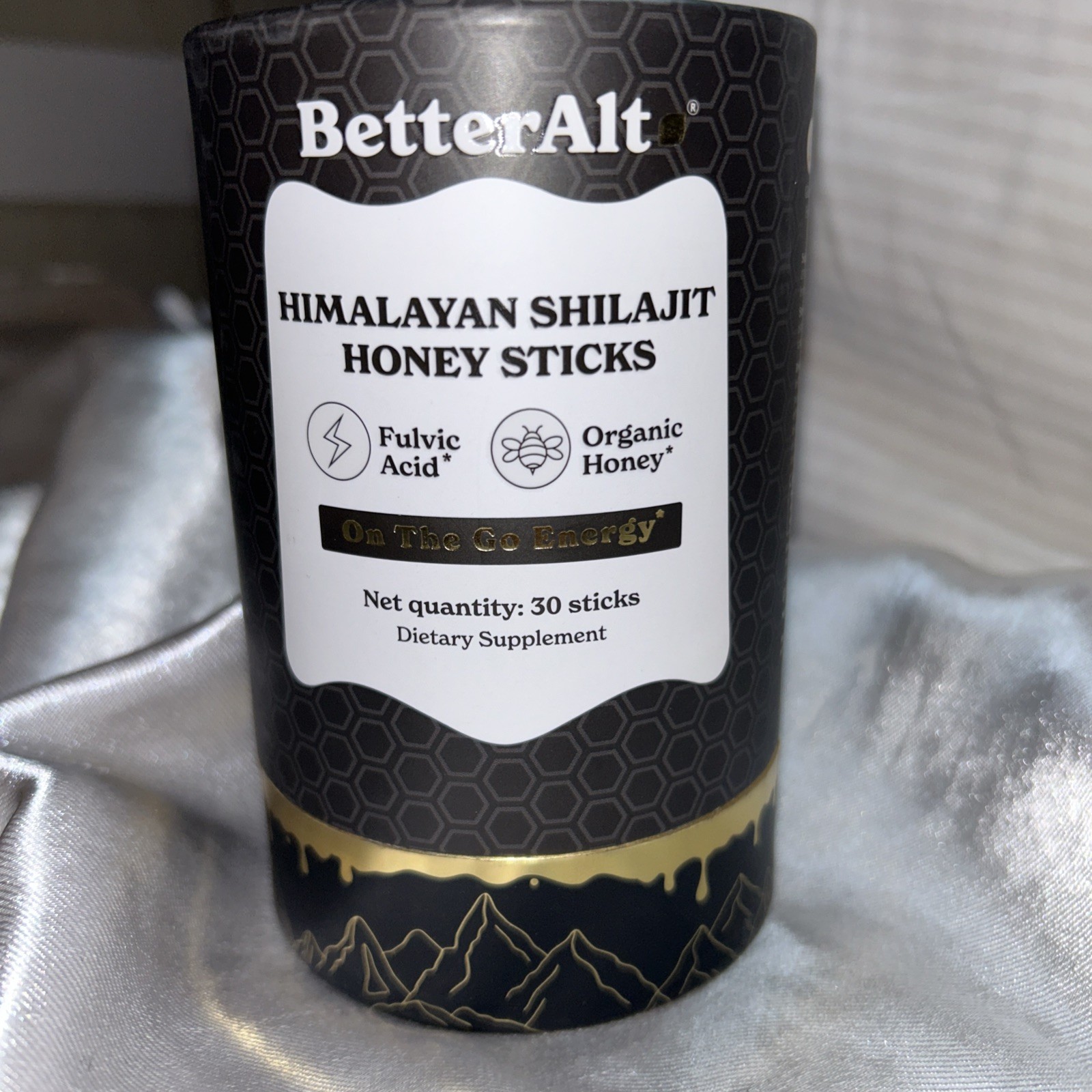 BetterAlt Himalayan Shilajit Honey Sticks 30 Count On-The-Go Energy SEALED NEW
