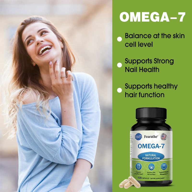 Omega 7 Fatty Acids 900mg/Serving Natural Sea Buckthorn Oil Weight Management